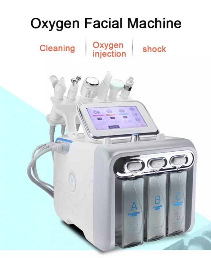 6 em 1 máquina facial pequena da terapia de oxigênio da bolha para a água Dermabrasion